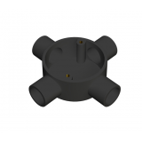 20mm Black PVC Conduit 4 Way Intersection Box